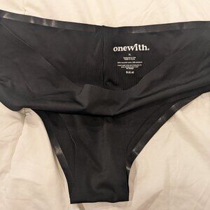 One with cheeky bikini bottom